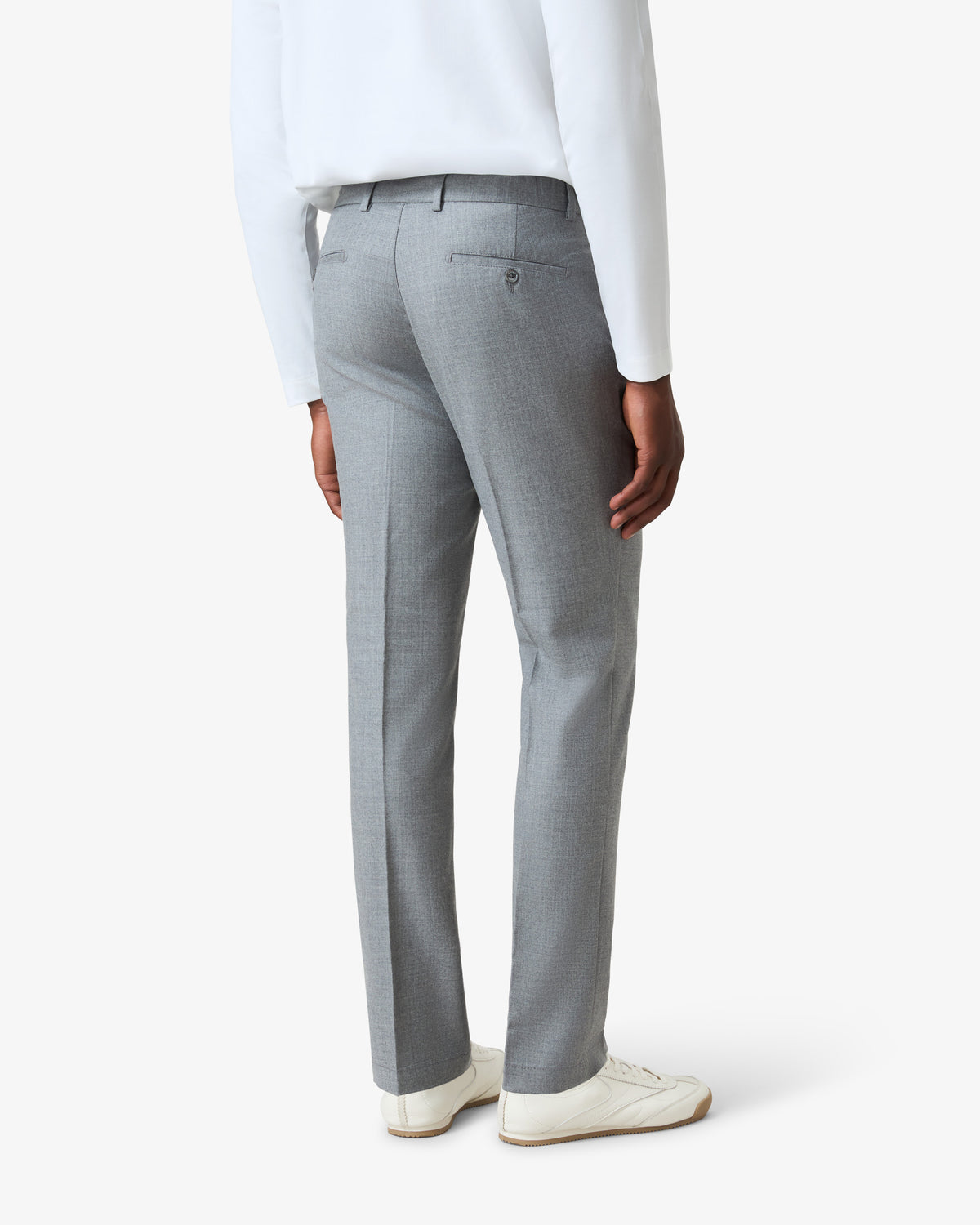 Flannel Wool Pantalon - Grey